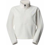 The North Face - Kurzes Fleece mit halbem Reißverschluss - W Glacier Fleece 1/2 Zip Short Jacket White Dune für Damen - Größe S - Beige Beige S