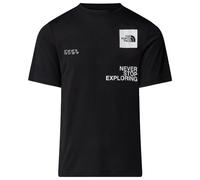The North Face NF0A8BQXJK3 M Mountain Foundation Coordinates Tee T-Shirt Herren TNF Black Größe S