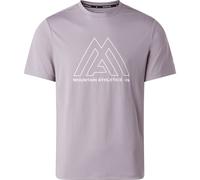 Funktionsshirt THE NORTH FACE "M MA 24/7 SHORT SLEEVES TEE", Herren, Gr. S, transcendent grau, Jersey, Obermaterial: 100% Polyester, Rundhals, Shirts Funktionsshirt, pflegeleichtes Material, leichtes 