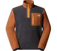 The North Face - Half Zip Fleece - M Yumiori 1/4 Zip Asphalt Grey Burnt Umber Summit Gold für Herren - Größe 130-141 - Braun Braun 130-141
