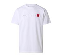 T-Shirt THE NORTH FACE "M NEVER STOP EXPLORING REGULAR SHORT SLEEVE TEE-GRAPHIC", Herren, Gr. M, tnf weiß, Obermaterial: 60% Baumwolle, 40% Polyester, Shirts T-Shirt, normale Passform, kurze Ärmel, fü