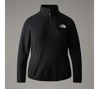 The North Face - Women's Plus 100 Glacier 1/4 Zip - Fleecepullover, Gr. 3XL 3X, schwarz (TNFBlack/NPF)