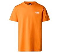 The North Face NF0A87NG6HI M S/S Simple Dome Tee T-Shirt Herren Digital Orange Größe M