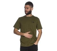 THE NORTH FACE NF0A87NGPIB M S/S Simple Dome Tee T-Shirt Herren Forest Olive Größe S