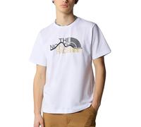 The North Face NF0A87NTFN41 M S/S Mountain LINE Tee T-Shirt Herren TNF White Größe S