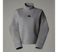 THE NORTH FACE NF0A89C1EC4 W Mock Neck Relaxed Sweatshirt T-Shirt Damen METALLIC Silver Heather Größe S
