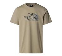 The North Face NF0A8A3W9IT1 M S/S Easy Tee Graphic INFILL Sweatshirt Herren Clay Grey/TNF Black 3D Größe M