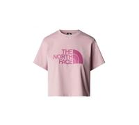 The North Face NF0A8A6HA1O W S/S Easy Relaxed Cropped Tee T-Shirt Damen Metal Pink/Cyber Berry Größe S