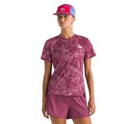 THE NORTH FACE NF0A8BQG85N W Flex S/S Tee REG AOP T-Shirt Damen Cyber Berry Waterfall P Größe S
