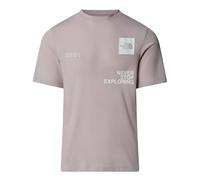 The North Face Herren T-Shirt Mountain Foundation Coordinates rosa/weiß Größe L