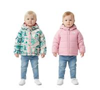 THE NORTH FACE Reversible Perrito Baby Isolations-Jacke mit Heatseeker Eco Wende-Jacke Mädchen Stepp-Jacke NF0A7QWOR6R0 Rosa/Bunt 0-3 M