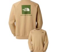 The North Face - Rundhals-Sweatshirt / Sweatshirt mit Rundhalsausschnitt aus Fleece - M Raglan Box Nse Regular Crew Khaki Stone für Herren aus Beige L