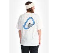 The North Face U Explore Carabiner Relaxed S/S Tee Unisex T-Shirt - (Größe: L, Weiß)