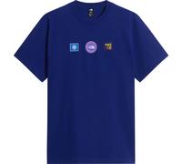 The North Face U Explorer Badges RLX Softshell Tee-graphic bold blue (NLV) S