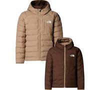 The North Face - Wendejacke mit Kapuze - B Reversible Perrito Hooded Jacket Mushroom Grey - Größe 130-141 - Beige Beige 130-141