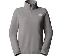 The North Face Glacier Fleece mit 1/4-langem RV Pullover Damen TNF Mid Grey Heather XL