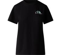 The North Face - Damen Monte Regular Grafik T-Shirt - Weicher Baumwoll- und Polyester-Mix - Vorder- und Rückseite mit wasserbasiertem Grafikdruck-TNF Black, XL