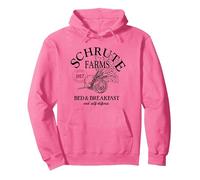 The Office Schrute Farms Large Label Pullover Hoodie, Unisex für Erwachsene, Leuchtendes Pink, XL