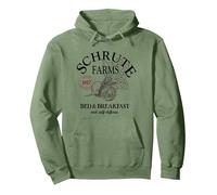 The Office Schrute Farms Large Label Pullover Hoodie, Unisex für Erwachsene, Salbeigrün, XL