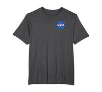 The Official NASA Insignia T-Shirt T-Shirt, Herren Große Größen, Anthrazit Meliert, 5X Tall