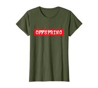 The Offspring Official Red Box Logo T-Shirt, Damen, Olivgrün, XS