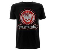 Rock Off Trade Herren T-Shirt The Offspring Distressed Skull 100% Baumwolle Schwarz XXL