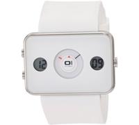 The One Herrendigital-Analoguhr Turning Disc IP104-3WH weiß/weiß