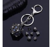 The Oracle's Vault - W20 Schlüsselanhänger mit Mini-Würfelset - Midnight Eye
