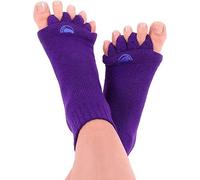 The Original Foot Alignment Socks My Happy Feet Fußausrichtungssocken mit Zehentrenner | für Männer oder Frauen | einfarbig, Violett, Small
