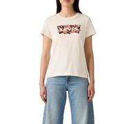 Levi's® T-Shirt mit Label-Print in Ecru, Größe S