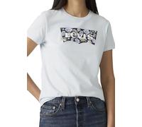 T-Shirt LEVI'S "LSE THE PERFECT TEE", Damen, Gr. L (40), p2 bw fill color option country air, Jersey, Obermaterial: 100% Baumwolle, figurumspielend hüftlang, Rundhals, Shirts T-Shirt, mit Logodruck (7
