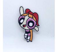 The Powerpuff Girls Superhelden-Aufnäher zum Aufnähen, bestickt, Pink