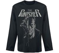 MARVEL Herren Punisher Rifle T-Shirt, Schwarz, L