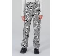 The Ragged Priest - Mono Marble Print Dad Black/White - Jeans - Schwarz - W26 - 100% Baumwolle,Denim Schwarz W26