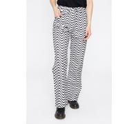 The Ragged Priest - Wave Print Dad White/Charcoal - Jeans - Weiß - W28 - 100% Baumwolle,Denim Weiß W28