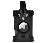 The RayX Titan Kartenhalter mit RFID und NFC Schutz, Kartenetui für bis zu 12 EC/Kreditkarten, Slim Wallet mit Geldklammer & Airtag, Card Holder im modernen Design, Geldbörse ca. 9,5 x 6,2 cm, Schwarz