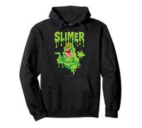The Real Ghostbusters Ecto Green Slimer Retro 80's Cartoon Pullover Hoodie