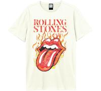 The Rolling Stones Amplified Collection - Hot Tongue T-Shirt altweiß in M