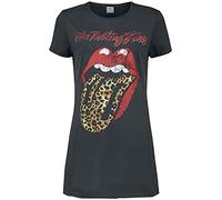 The Rolling Stones Amplified Collection - Leopard Tongue Frauen Kurzes Kleid Charcoal M