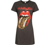 The Rolling Stones Amplified Collection - Leopard Tongue Kurzes Kleid charcoal in L