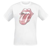 The Rolling Stones Classic Tongue Männer T-Shirt weiß Band-Merch, Bands M