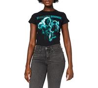 The Rolling Stones Damen Band Glow Short Sleeve T-Shirt Gr. 40, Schwarz