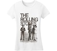 The Rolling Stones Damen, T-Shirt, EST 1962 Group, GR. 36 (Herstellergröße:Medium), Weiß (White)