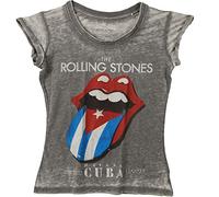 The Rolling Stones Damen T-Shirt Rolling Stones Havana Cuba grau