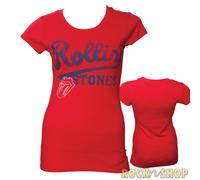 The Rolling Stones - Frauen T-Shirt Team Logo | Rock N Shop XL