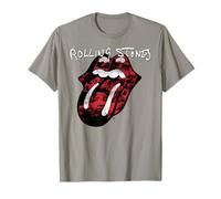 The Rolling Stones Offizielle Exil Zunge Fotos T-Shirt - Unisex Erwachsene und Kinder - Grau - Small - Kurzarm - T-Shirt