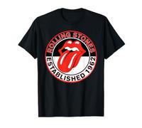 The Rolling Stones Offizielles Est 1962 T-Shirt - Unisex, Schwarz, Klein