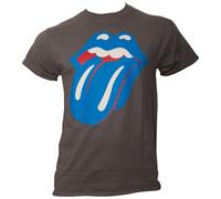 The Rolling Stones - T-Shirt Blue And Lonesome Tongue - dunkelgrau S
