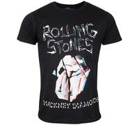 The Rolling Stones - T-Shirt Hackney Diamonds Faded Logo - schwarz XXL