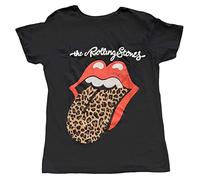 The Rolling Stones T Shirt Leopard Print Tongue Damen Boyfriend Fit T Shirt XXXXL